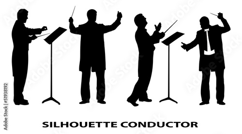 conductor is isolated on a white background