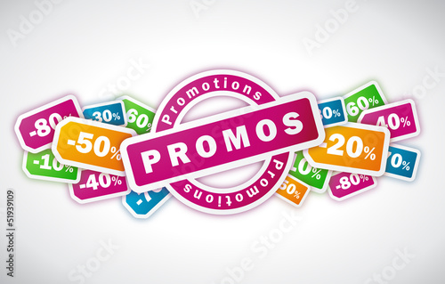 Promotions - Illustration vectorielle
