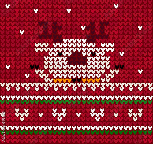 Christmas background with deer