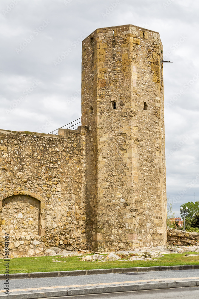 A view of the roman circus tower, Tarragona, Spain.