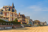 Trouville sur Mer beach promenade, Normandy, France