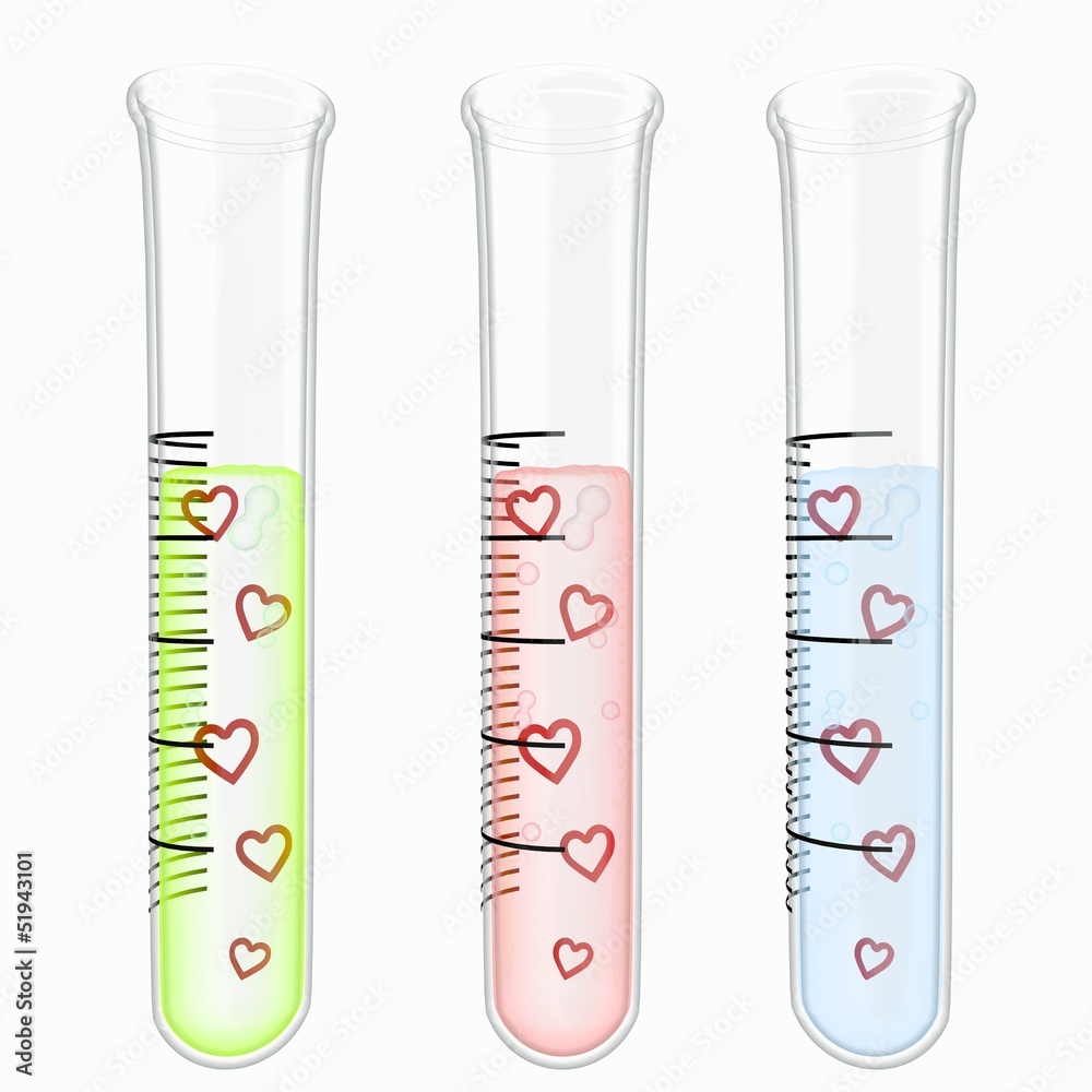 heart symbol particles in test glass heart symbol particles in test glass