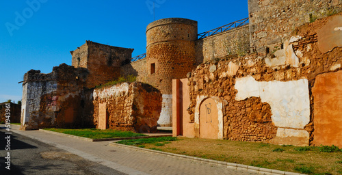 Obraz w ramie Medieval castle located in Niebla, Spain