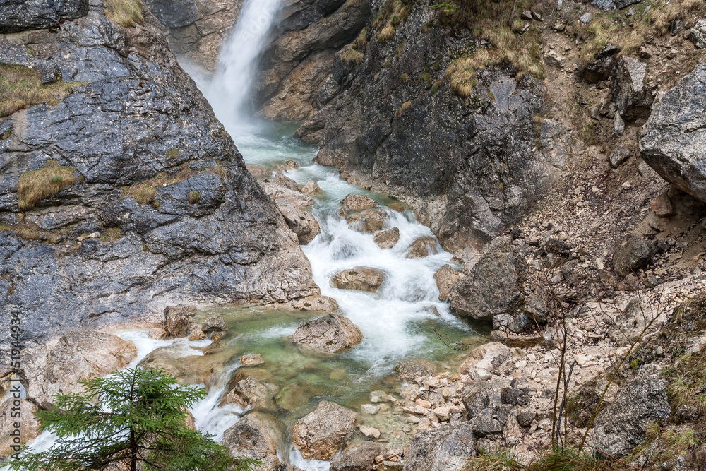 Pollat Gorge waterfall in Neuschwanstein - Bavaria, Germany Pollat Gorge waterfall in Neuschwanstein - Bavaria, Germany