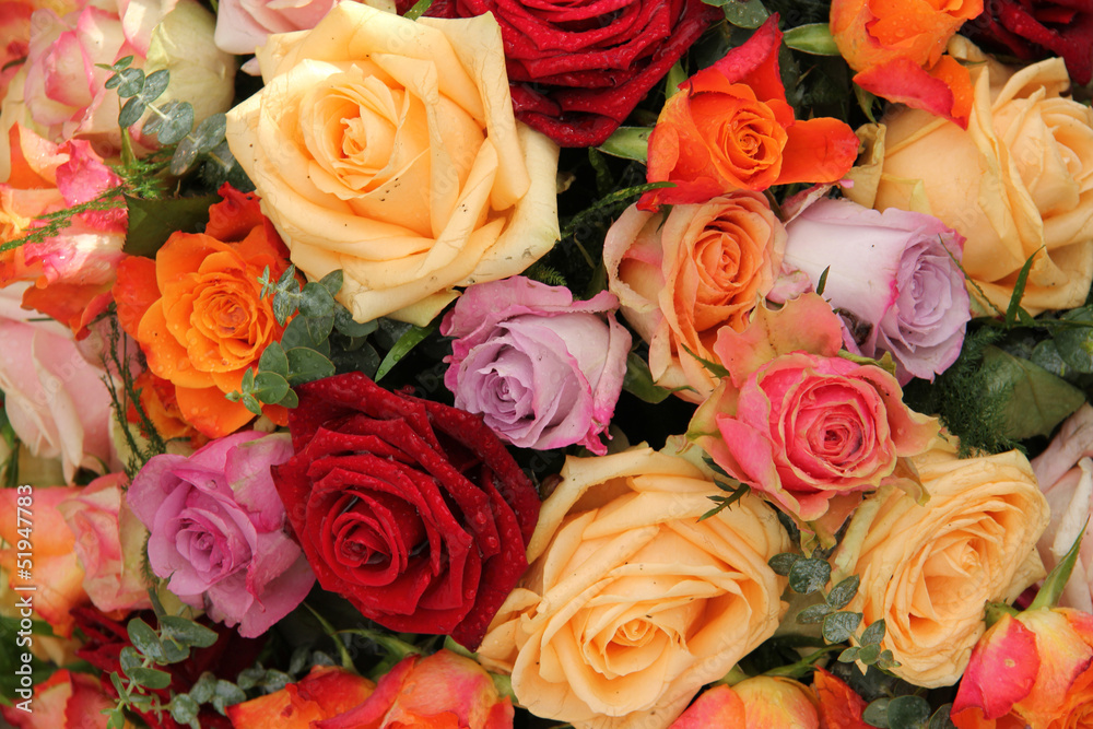 Colorful rose bouquet Colorful rose bouquet