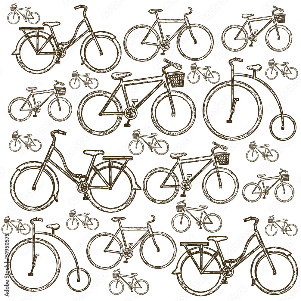 Illustration of Bicycle Illustration of Bicycle