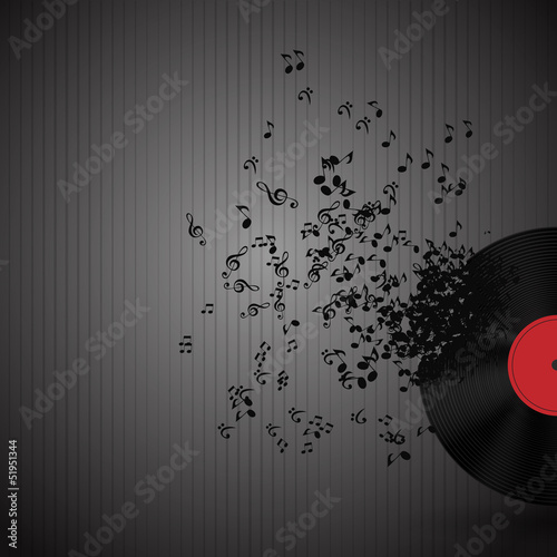 Abstract music background vector illustration for your design
