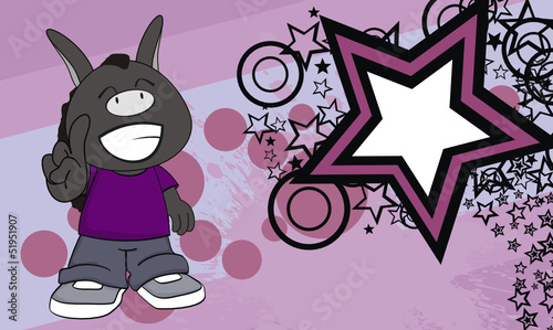 donkey kid cartoon background3