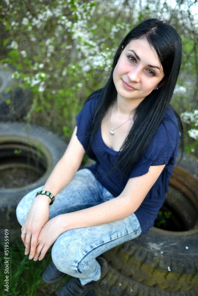 Girl in spring Girl in spring