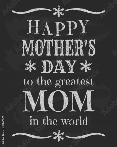 Mother's Day Chalkboard Design