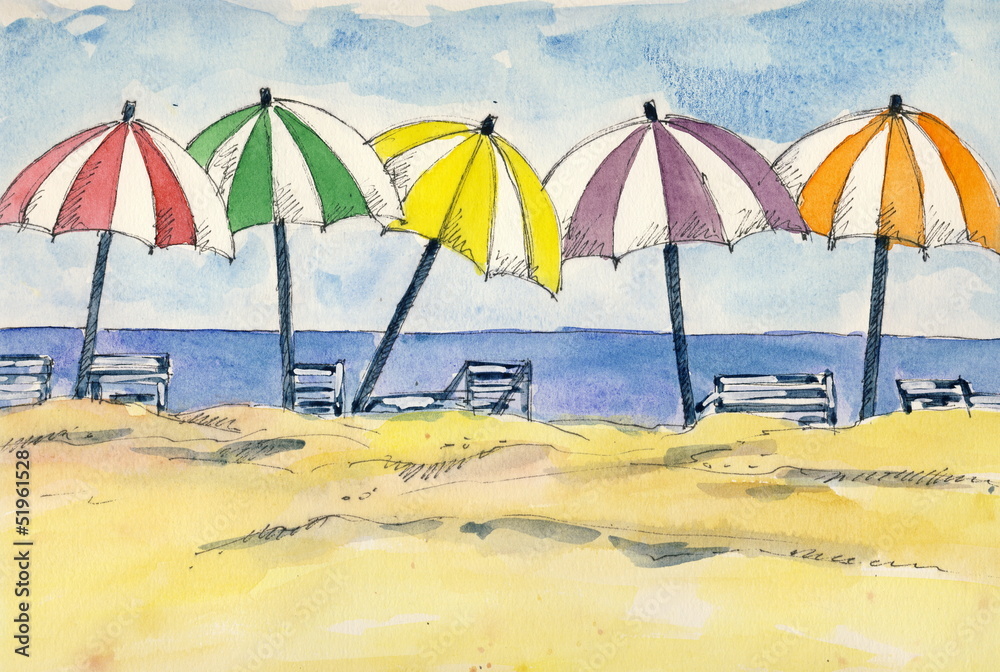 Umbrellas at the beach