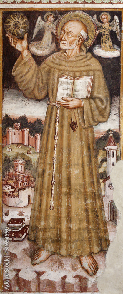 Bergamo - st. Francis from church Michele al pozzo bianco.