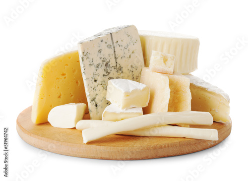 Various types of cheese photo