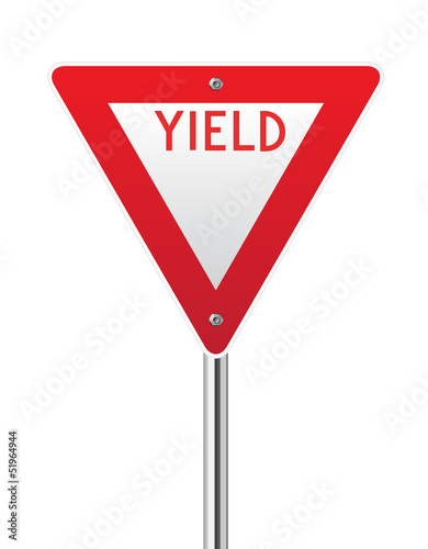 Yield sign