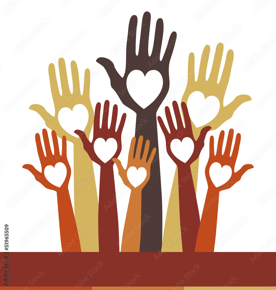 Obraz premium Count me in with copy space vector.