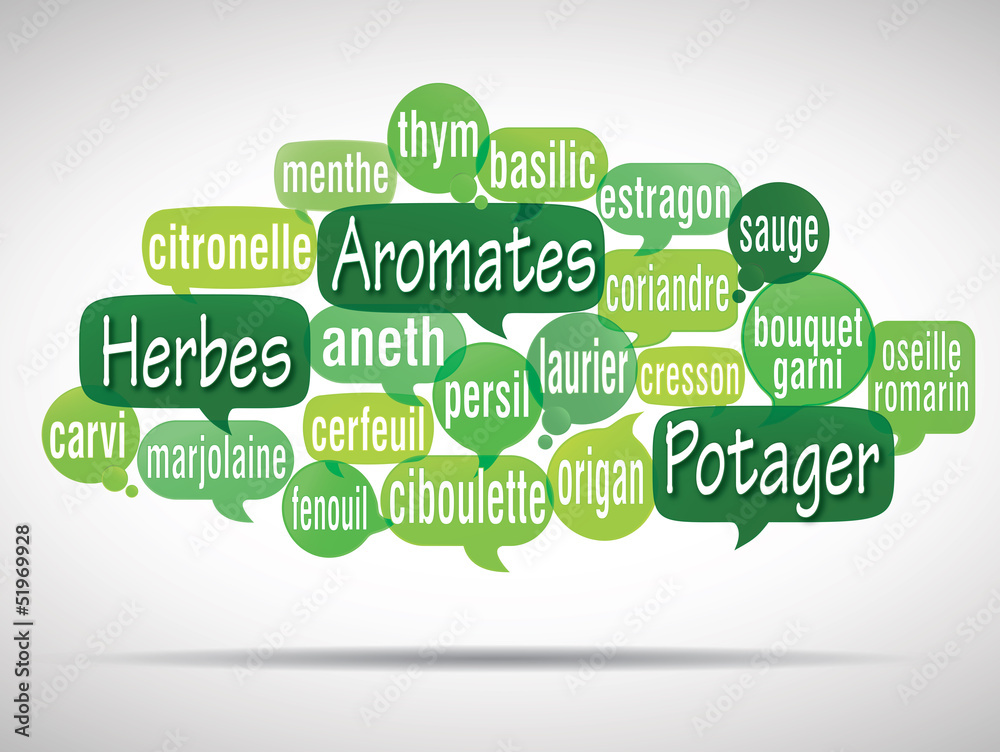 nuage de mots bulles : aromates nuage de mots bulles : aromates