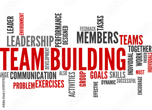 Team Building  tag cloud 
