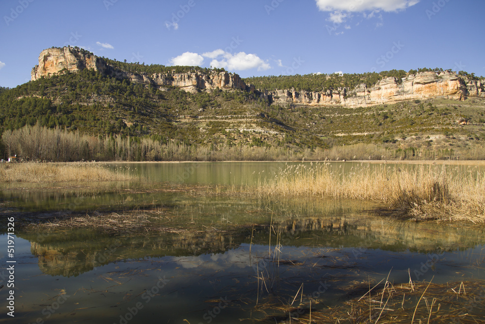 Pond in Range Park of Cuenca
