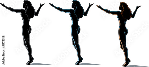 Girl outline