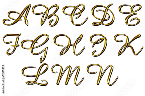 Lettere dorate