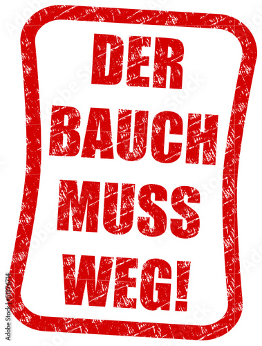 Der Bauch muss weg Stempel   #130502-svg02