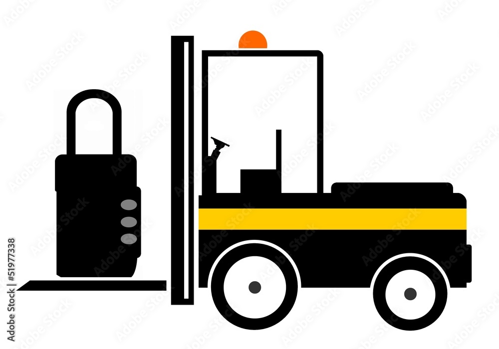 Cadenas dans un monte-charges