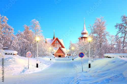 Fényképezés Kiruna cathedral Sweden