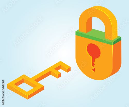 key and padlock