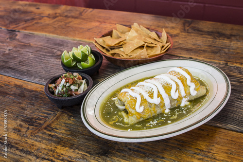 Burrito in Green Sauce