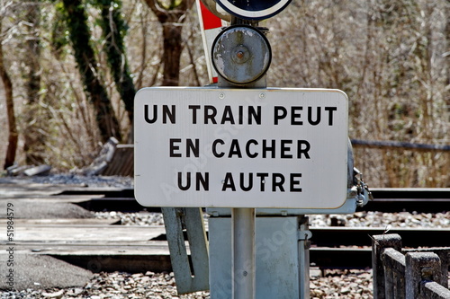 Un Train Peut En Cacher Un Autre Stock Photo Adobe Stock