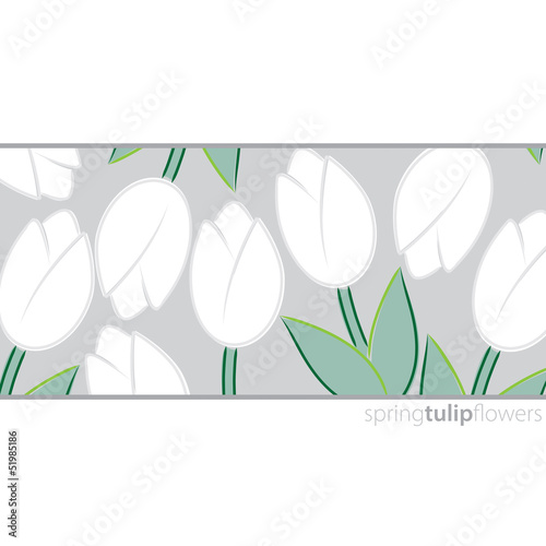 All occasion tulip card in vector format.