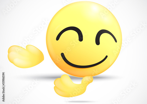 Emoticon bowing down invite