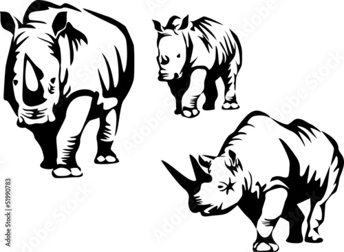 rhinoceros family © bokononist