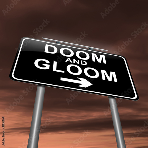 Obraz na plátne Doom and gloom concept.