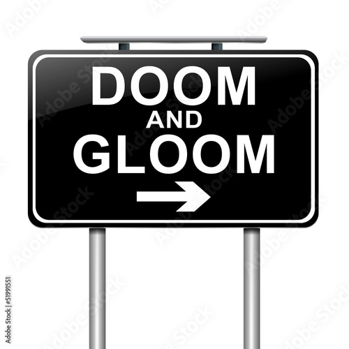 Doom and gloom concept.