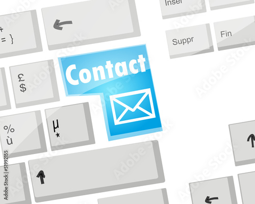 Clavier :Contact enveloppe