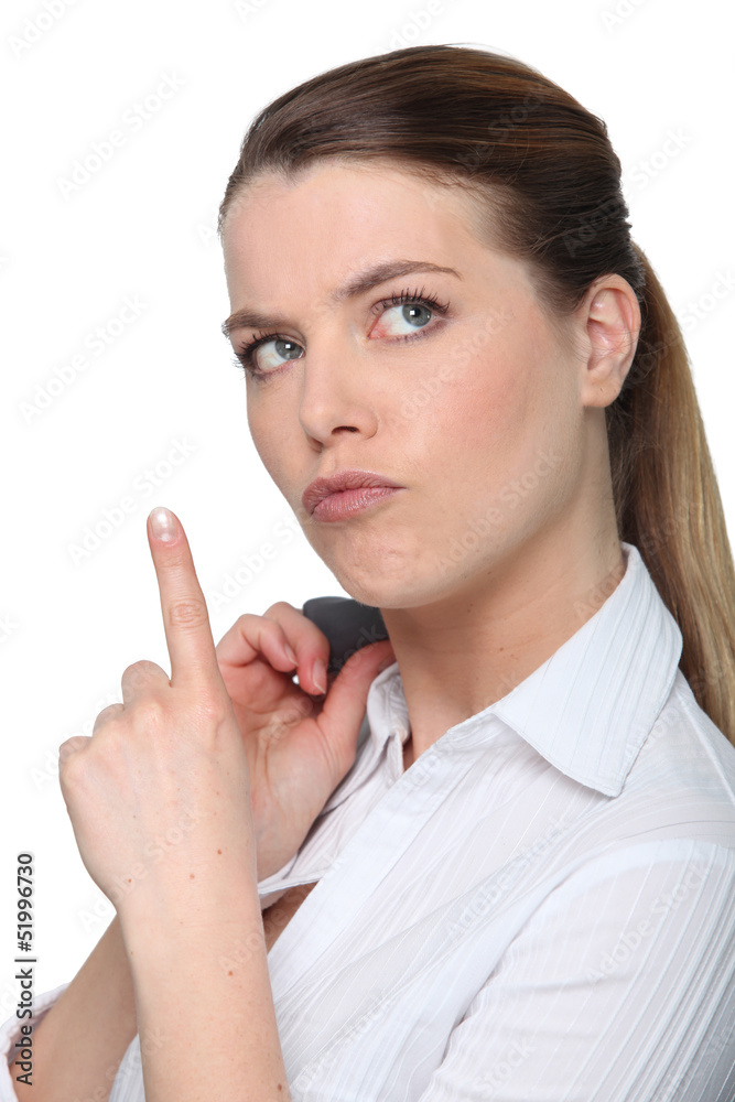 Woman thinking Woman thinking