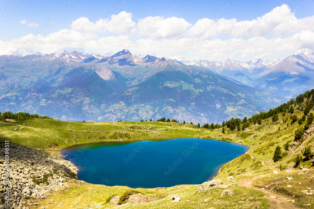 Lago Chamolé in Valle d'Aosta