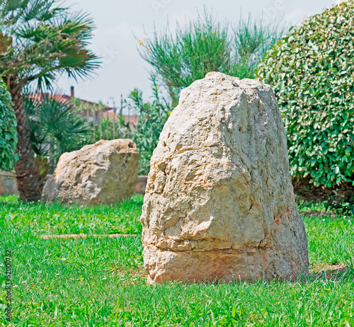 rock in a park