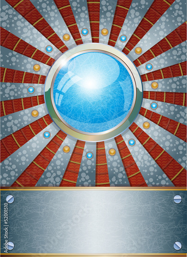 Futuristic metallic background. Illustration 10 version.
