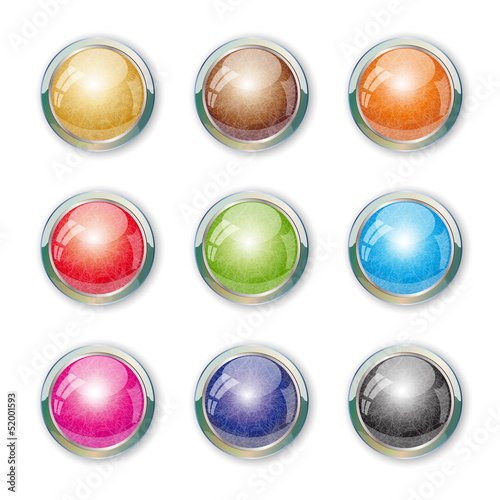 Set with buttons. Illustration 10 version.