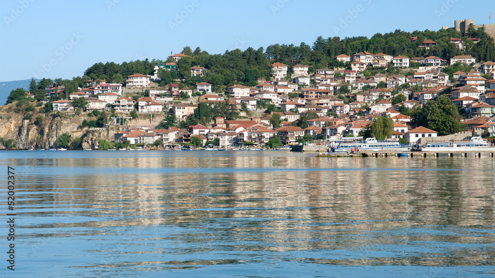 Lake And Old Ohrid, Republic Of Macedonia