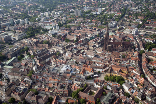 Aerial view of Freiburg Black forest