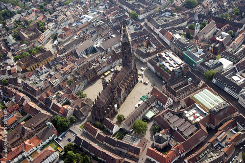 Aerial view of Freiburg Black forest