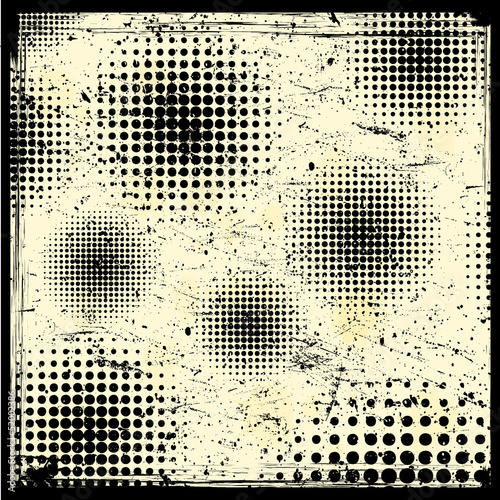 Grunge halftones background
