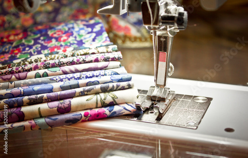 sawing machine and fabrics
