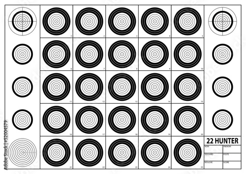 cible de tir benchrest