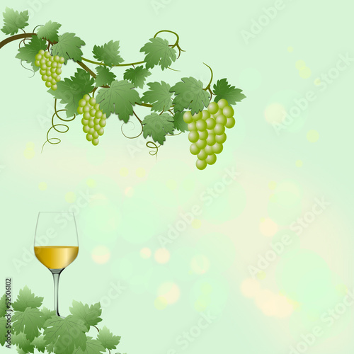 Hintergrund mit weißem Wein