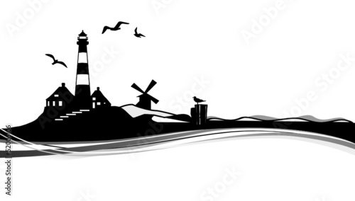 Silhouette Nordsee