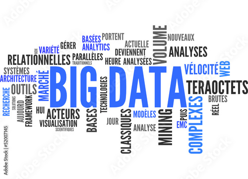 BIG DATA (tag cloud, français)